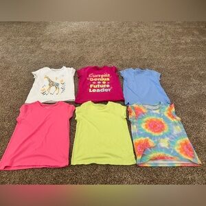 Colorful Kids T-Shirt Set, get all 6! Size 10/12